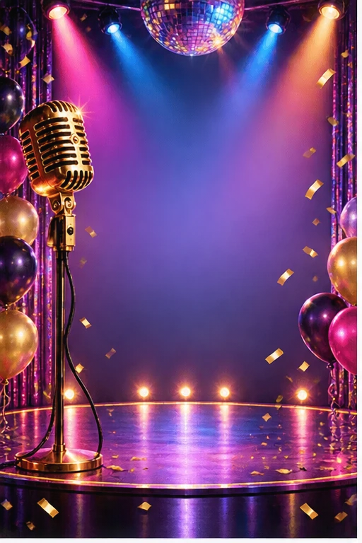 Invitación de noche de karaoke