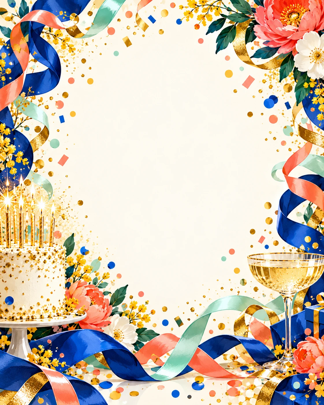 Invitación alegre para 80 años