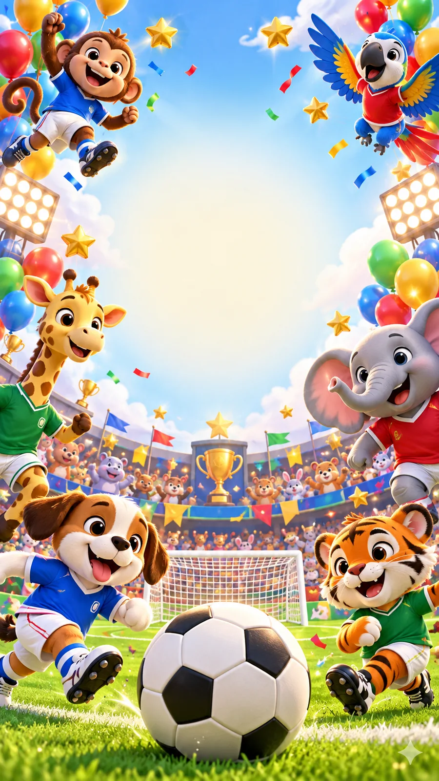 Invitación infantil de fútbol