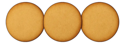 Circulo De Madera Mdf 28cm 3mm Artesanias Fibrofacil X3