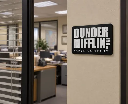 Cartel De Dunder Mifflin Serie The Office Dunder Mifflin