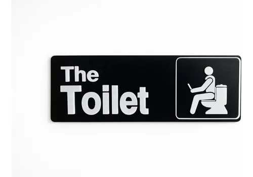 Cartel El Baño The Toilet Serie The Office Decorativo Puerta The Toilet