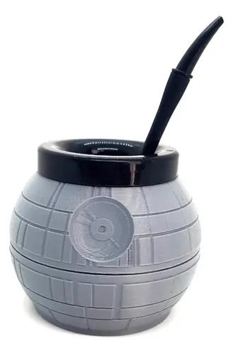 Mate Estrella De La Muerte Starwars Viaje A Las Estrellas Negro Personalizado